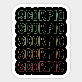 Scorpio Zodiac Pattern Sticker